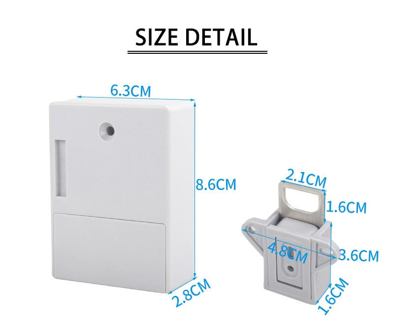 Smart Electronic Invisible Furniture Induction Sensor Card Drawer Digital Lock