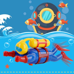 Mother and Kids Bath Toy Wind Up Diver-UlGadget