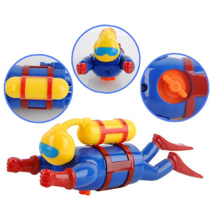 Mother and Kids Bath Toy Wind Up Diver-UlGadget