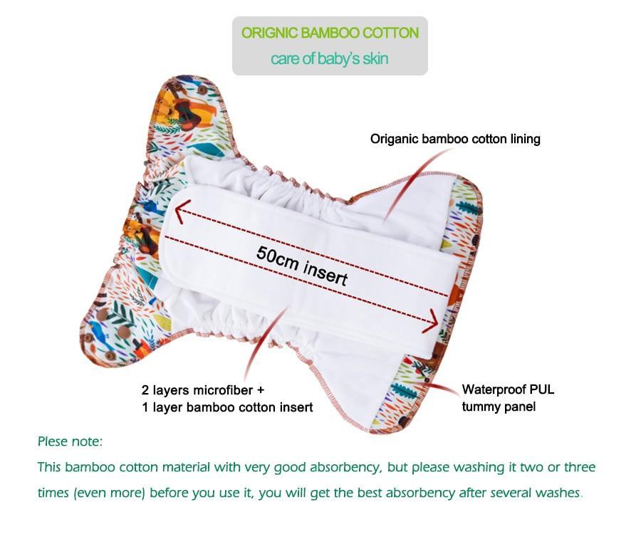 Organic Bamboo Cotton Diaper