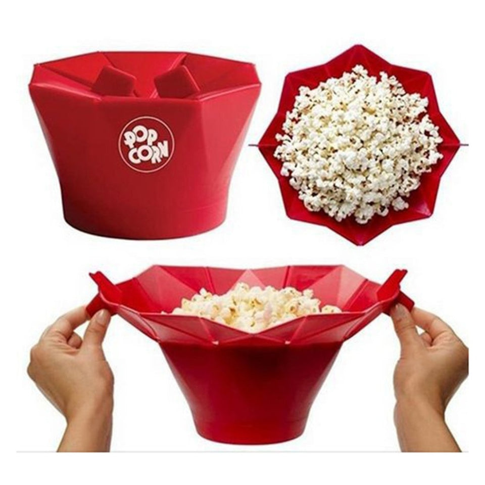 DIY Silicone Homemade Delicious Microwave Popcorn Popper-UlGadget