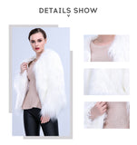 Faux Fur Coat With Led Light Up Party Fancy Dress-UlGadget