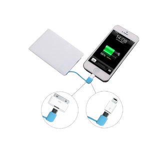 2600mAh Portable Mini Ulter Slim Credit Card Wallet Size Power Bank-UlGadget