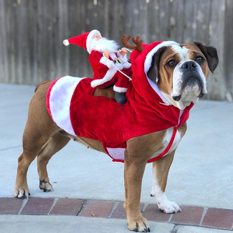 Pet Products Royal Wise Running Santa Christmas Pet Costumes-UlGadget