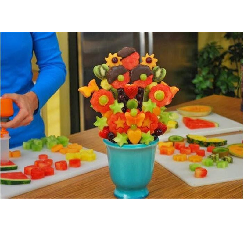 Push and Pop Plastic Fruit Shape Cutter Set-UlGadget