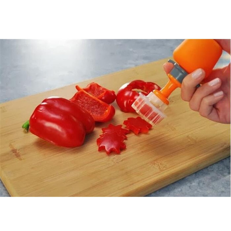 Push and Pop Plastic Fruit Shape Cutter Set-UlGadget