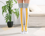 Long or Short Women 3D Cartoon Funny Thigh Chicken Toe Feet Socks-UlGadget