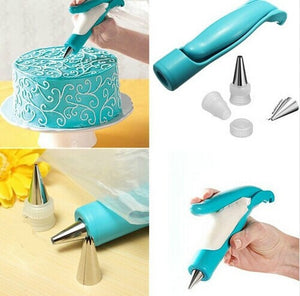 Nozzles Set CAKE DECORATING PEN TOOL KIT Icing Piping Cream Syringe Tips Muffin Pastry Pen Bag-UlGadget