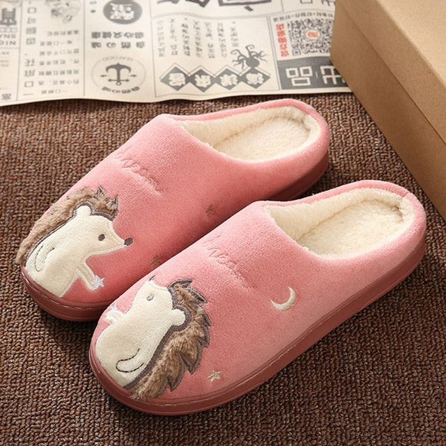 Women Winter Home Cute Cozy Cat Paw Slippers Non-slip Soft Indoor Bedroom-UlGadget