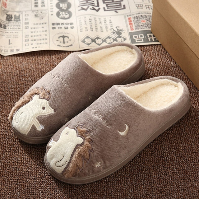 Women Winter Home Cute Cozy Cat Paw Slippers Non-slip Soft Indoor Bedroom-UlGadget