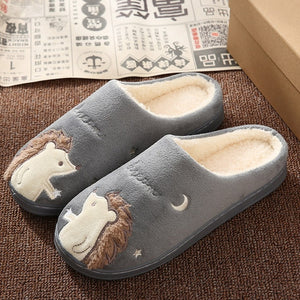 Women Winter Home Cute Cozy Cat Paw Slippers Non-slip Soft Indoor Bedroom-UlGadget