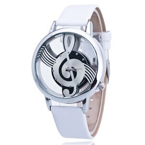 Stylish Treble Clef (G Clef) Musical Watch Quartz Movement With Stainless Steel Band-UlGadget