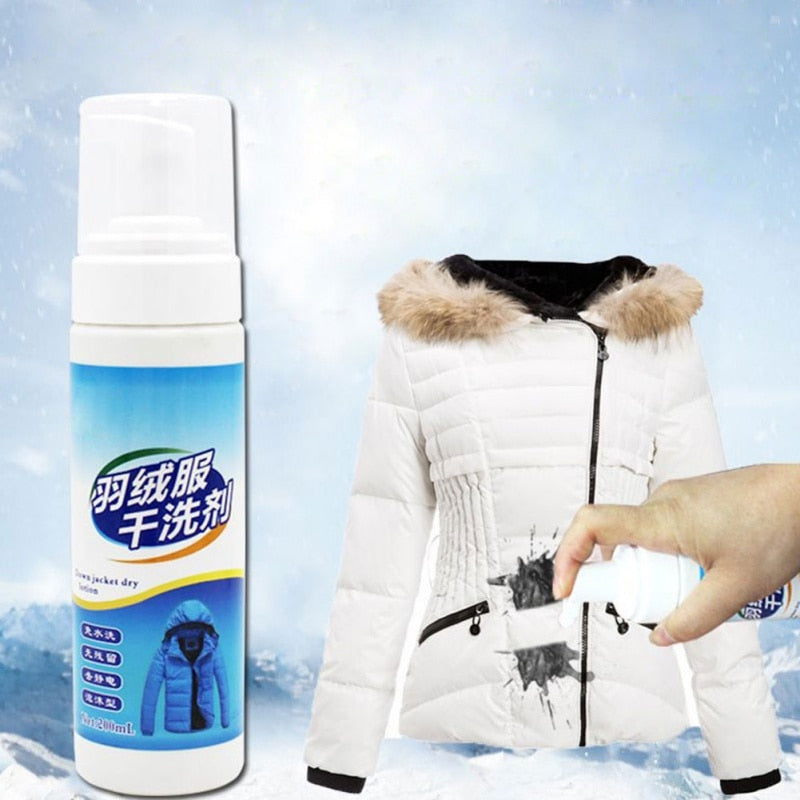 Waterless Clothing Cleansing Foam 120mL Powerful All-Purpose Removing For Jacket-UlGadget