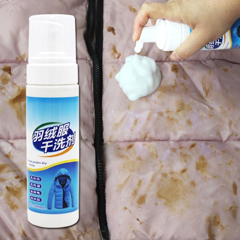 Waterless Clothing Cleansing Foam 120mL Powerful All-Purpose Removing For Jacket-UlGadget