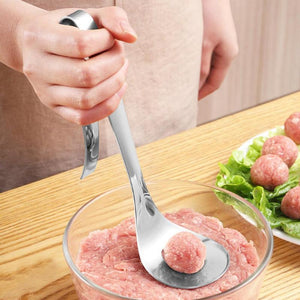 Stainless Steel Non-Stick Creative Meatball Maker Mold Spoon Kitchen-UlGadget