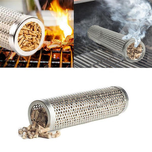 High Quality 6 In Pellet Smoker Tube Stainless Steel Grill Perforated Mesh Smoker Filter Gadget Hot Cold Smoking-UlGadget