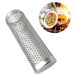 High Quality 6 In Pellet Smoker Tube Stainless Steel Grill Perforated Mesh Smoker Filter Gadget Hot Cold Smoking-UlGadget