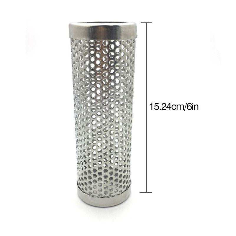 High Quality 6 In Pellet Smoker Tube Stainless Steel Grill Perforated Mesh Smoker Filter Gadget Hot Cold Smoking-UlGadget