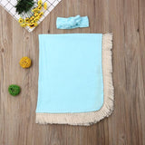 Gauze Tassel Blanket + Headband