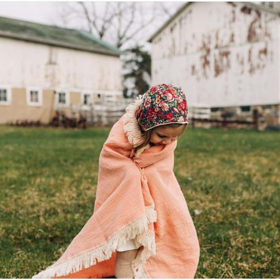 Gauze Tassel Blanket + Headband