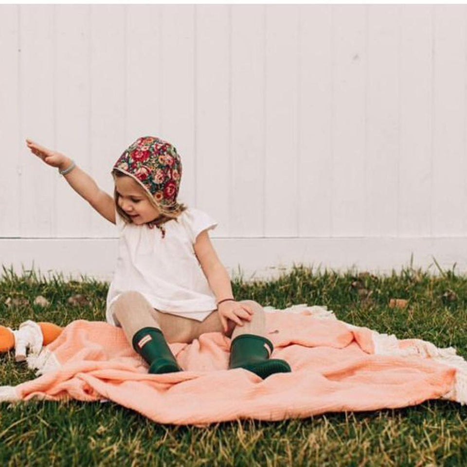 Gauze Tassel Blanket + Headband