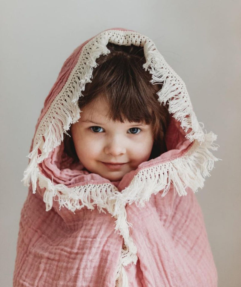 Gauze Tassel Blanket + Headband