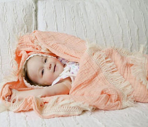 Gauze Tassel Blanket + Headband