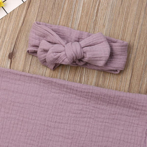 Gauze Tassel Blanket + Headband