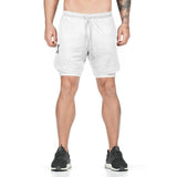 Compression Shorts Men Double-deck Quick Drying Jogging Gym Clothing-UlGadget