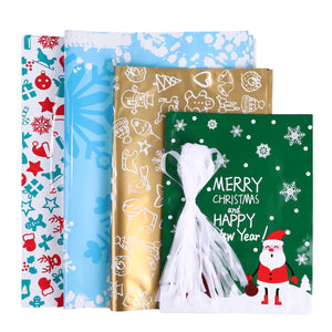 30PCS Christmas Gift Bags Cute Drawstring Assorted Styles Goody Bags Gift-UlGadget