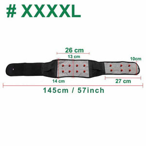 Adjustable Waist Tourmaline Self-heating Magnetic Back Waist Support Belt Lumbar Brace Massage Band Health Care-UlGadget