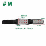 Adjustable Waist Tourmaline Self-heating Magnetic Back Waist Support Belt Lumbar Brace Massage Band Health Care-UlGadget