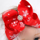 Christmas Girl Bow Feather Headband