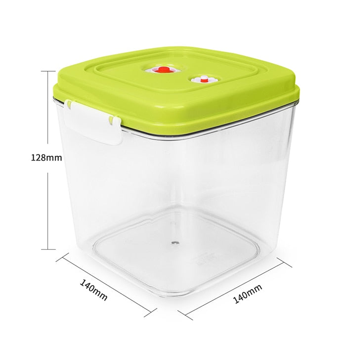 3Ps Vacuum storage box Large Capacity Food Saver Storage Square Plastic Containers-UlGadget