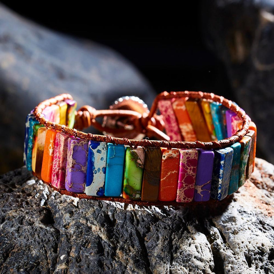 Men's Clothing and Accessories COLOR BURST POSITIVITY BRACELET-UlGadget