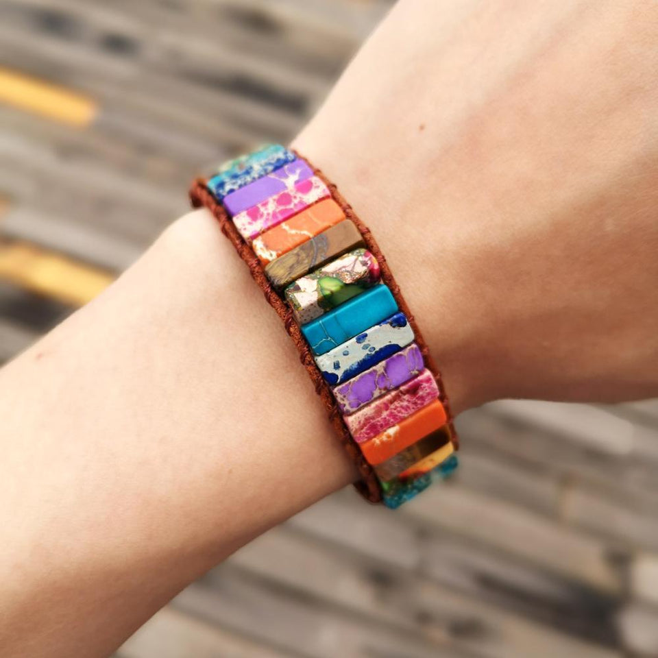 Men's Clothing and Accessories COLOR BURST POSITIVITY BRACELET-UlGadget