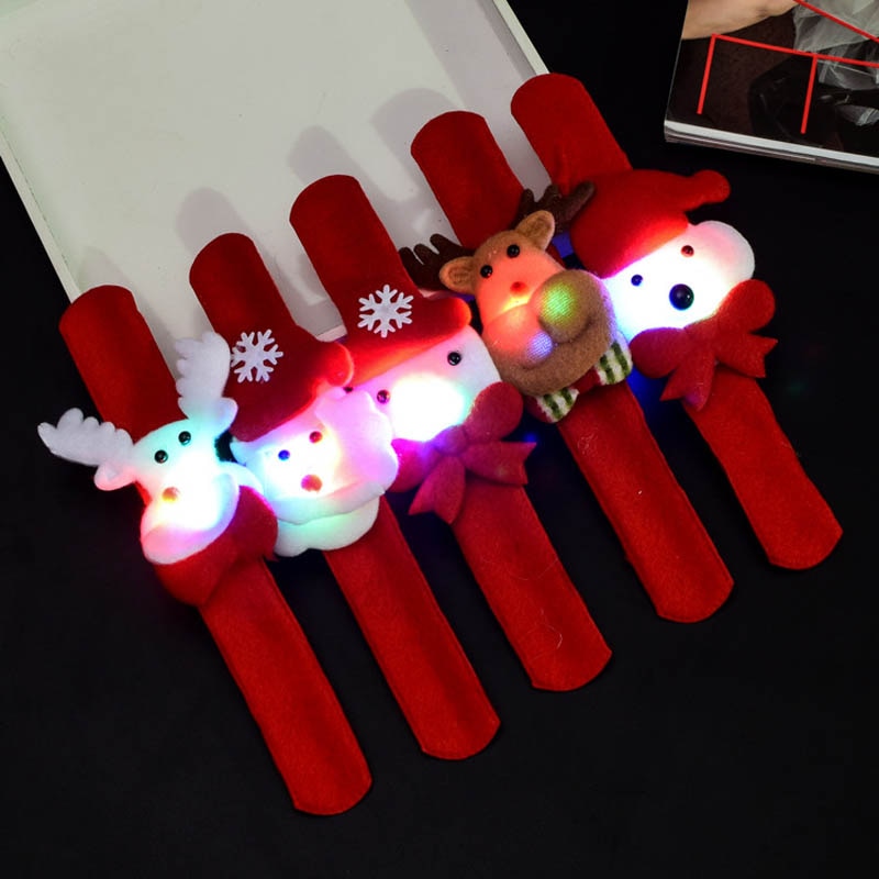 Christmas LED Wristband Hand Ring with Lamp PaPa Circle Christmas Kids' Electronics Toy Gift with Light Bracelet-UlGadget