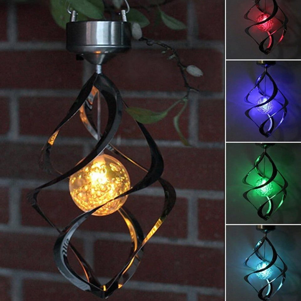 Lighting LED Color Changing Solar Wind Chime Light-UlGadget