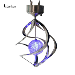 Lighting LED Color Changing Solar Wind Chime Light-UlGadget