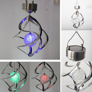 Lighting LED Color Changing Solar Wind Chime Light-UlGadget