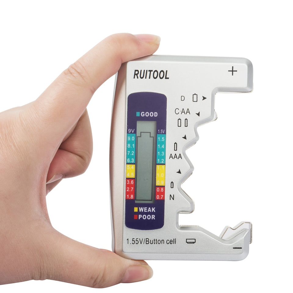 Mini Digital Lithium Battery Capacity Tester C/D/9V/AA/AAA/1.5V