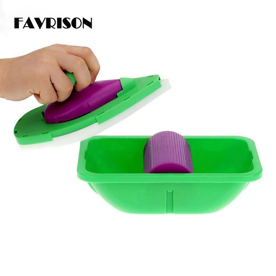 Household Painting Brush Decorative Tool Point Paint Roller Tray Set-UlGadget