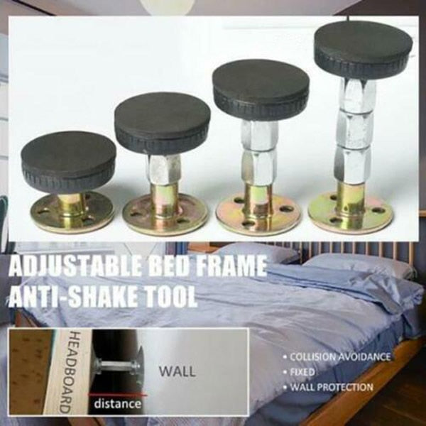 Adjustable Threaded Bed Frame Anti-shake Tool Telescopic Support for Room Wall SDF-SHIP-UlGadget