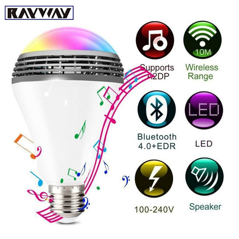 LED Bluetooth Light Bulb 4.0 LED Wireless Audio Speaker Color Changing-UlGadget