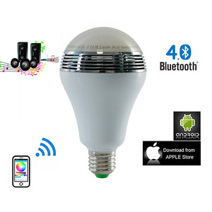 LED Bluetooth Light Bulb 4.0 LED Wireless Audio Speaker Color Changing-UlGadget