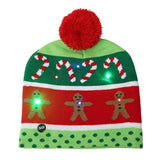 43 Designs LED Christmas Beanie Sweater Christmas Santa Hat Light Up Knitted Hat for Kid Adult Christmas Party-UlGadget