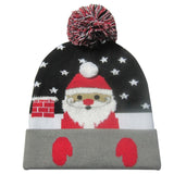 43 Designs LED Christmas Beanie Sweater Christmas Santa Hat Light Up Knitted Hat for Kid Adult Christmas Party-UlGadget