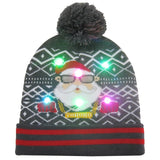 43 Designs LED Christmas Beanie Sweater Christmas Santa Hat Light Up Knitted Hat for Kid Adult Christmas Party-UlGadget