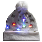 43 Designs LED Christmas Beanie Sweater Christmas Santa Hat Light Up Knitted Hat for Kid Adult Christmas Party-UlGadget