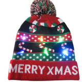 43 Designs LED Christmas Beanie Sweater Christmas Santa Hat Light Up Knitted Hat for Kid Adult Christmas Party-UlGadget